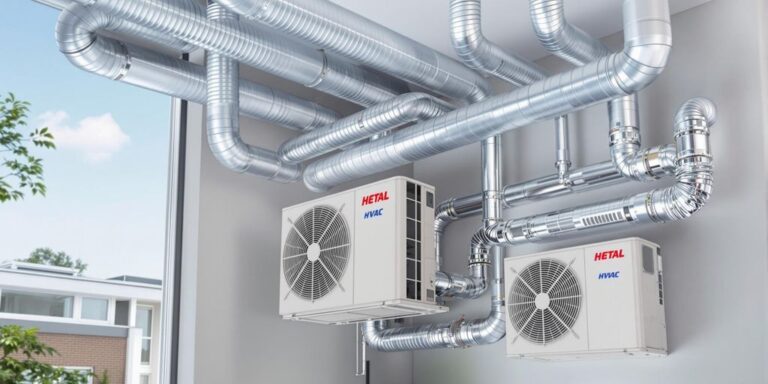 Residential HVAC system in a modern home.