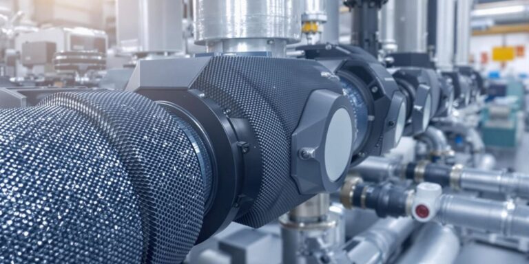 High-tech HVAC components for innovative water treatment systems.